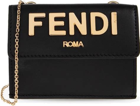 fendi logo plaque chain-link shoulder bag|Fendi shoulder bags for women.